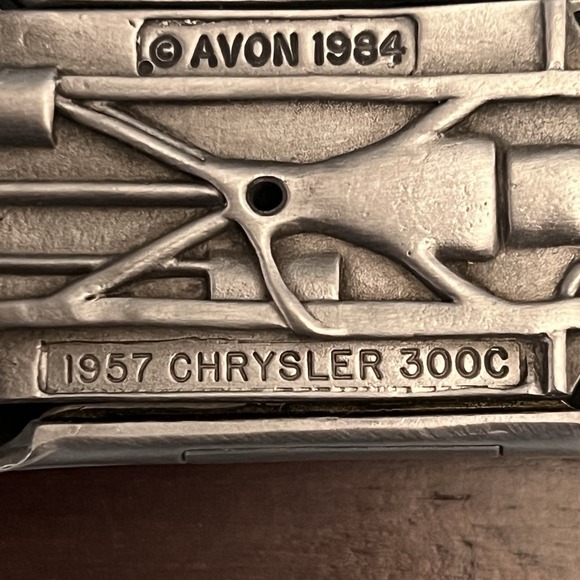 1957 CHRYSLER 300C" + Base Vintage 1984 Avon Pewter Car Collectibles - Picture 14 of 16